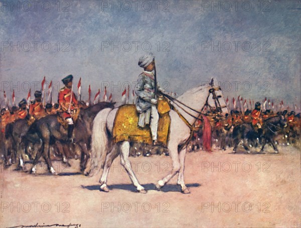 'His Highness the Maharaja of Patiala', 1903. Artist: Mortimer L Menpes.
