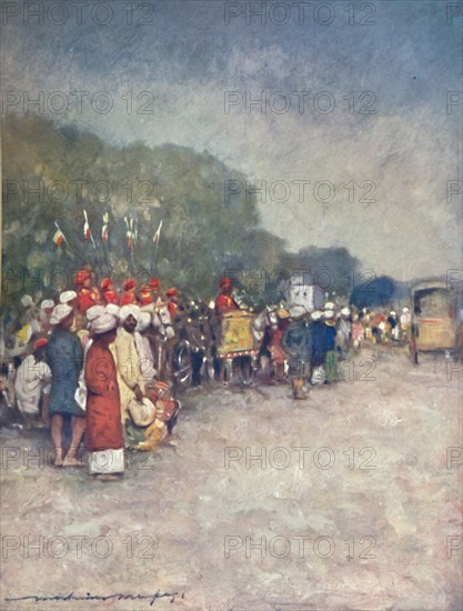 'On the Alipur Road', 1903. Artist: Mortimer L Menpes.