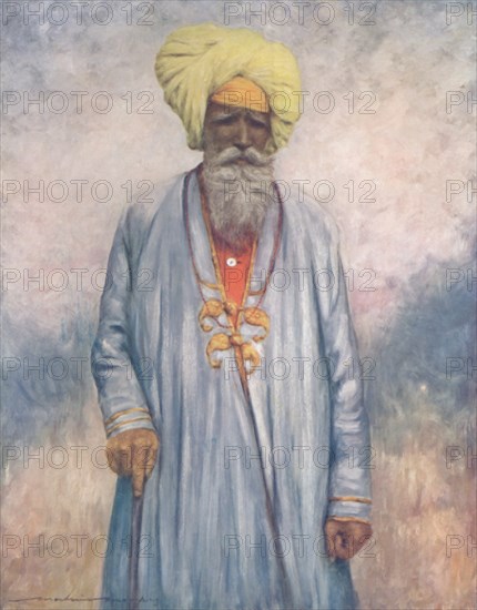 'A Retainer of the Maharaja of Cutch', 1903. Artist: Mortimer L Menpes.