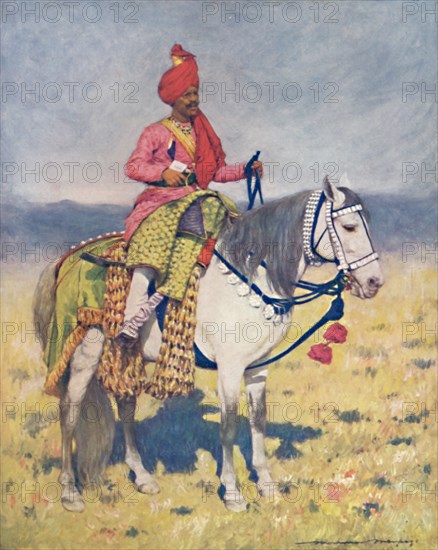 'A Famous Dancing Horse - Bombay Chiefs' Camp', 1903. Artist: Mortimer L Menpes.