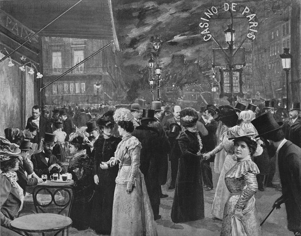 'Sur Le Boulevard - Devant Le Café De La Paix', 1900. Artist: Unknown.
