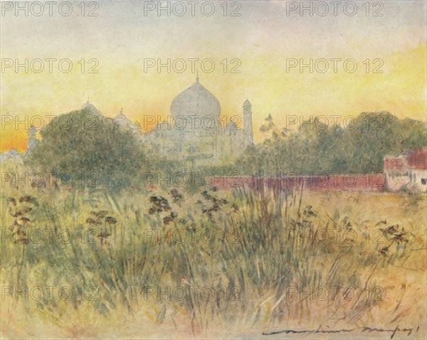 'The Taj Mahal, Agra', 1905. Artist: Mortimer Luddington Menpes.