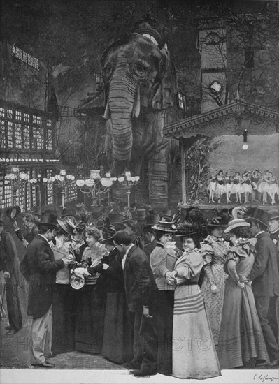 'Au Moulin Rouge - Dans Le Jardin', 1900. Artist: Unknown.