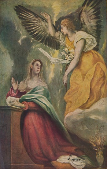 'Mariae Verkundigung', (The Annunciation), c1595 - 1600, (1938). Artist: El Greco.