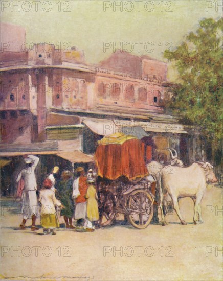 'A Native Bullock-cart', 1905. Artist: Mortimer Luddington Menpes.