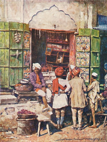 'A Popular Stall', 1905. Artist: Mortimer Luddington Menpes.