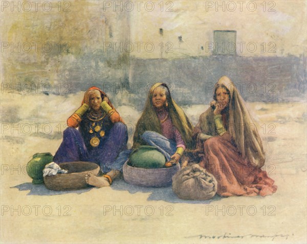 'Market Women of Ajmere', 1905. Artist: Mortimer Luddington Menpes.