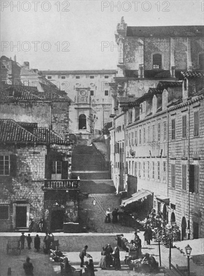 'The Jesuits' Church and the Military Hospital, Ragusa', 1913. Artist: Unknown.