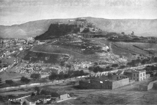 'The Acropolis, with a View of the Aeropagus and Mount Hymettus, from the West', 1913. Artist: Unknown.