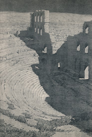 'The Odeum of Herodes Atticus in Athens', 1913. Artist: Unknown.