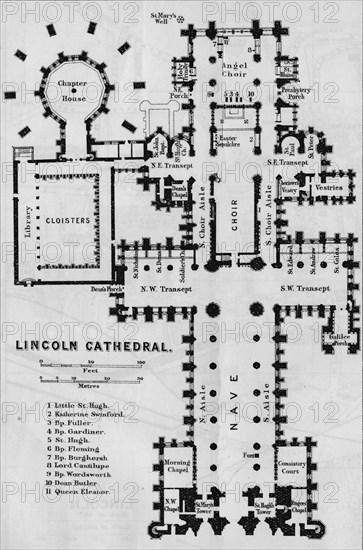 'Lincoln Cathedral', c20th Century. Artist: John Bartholomew.