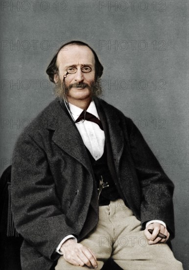 Jacques Offenbach (1819-1880), German-born French composer, cellist and impresario of the romantic Creator: Nadar.