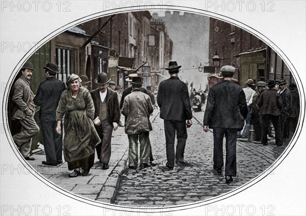 Main street of the Italian community, Clerkenwell, London, c1900 (1901). Artist: Unknown.