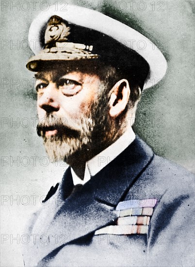 'George V, King of the United Kingdom from 1910', c1936, (1945). Artist: Unknown.