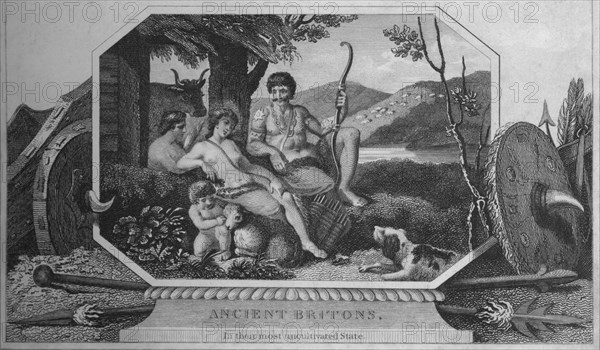'Ancient Britons, in their most uncultivated State', 1838. Artist: Unknown.
