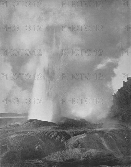 'The Waikite Geyser', 19th century. Artist: Unknown.