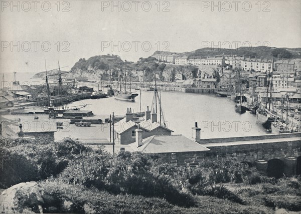 'Portmadoc - The Harbour and the Town', 1895. Artist: Unknown.