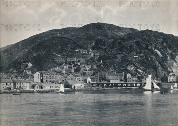 'Barmouth - View from the Mawddach, Showing Heights', 1895. Artist: Unknown.