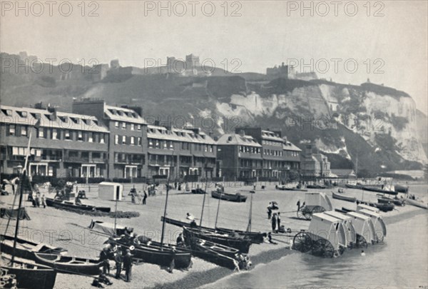 'Dover - The Parade, Showing Dover Castle', 1895. Artist: Unknown.