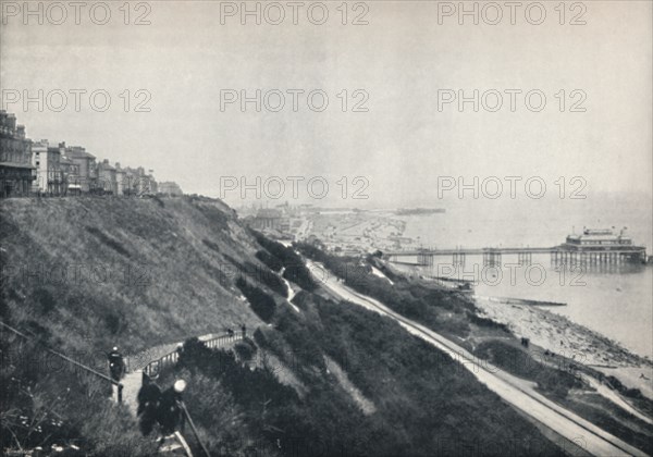 'Folkestone - View Showing the Lees and the Pier', 1895. Artist: Unknown.