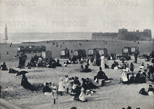 'New Brighton - Showing the Port and the Lighthouse', 1895. Artist: Unknown.