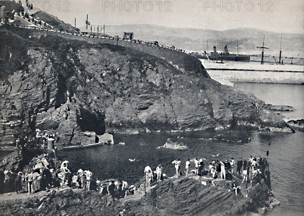 'Douglas - The Bathing-Place at Port Skillion', 1895. Artist: Unknown.