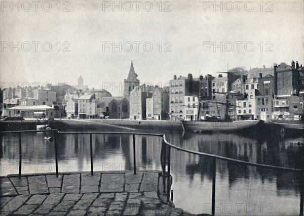 'Guernsey - The Old Harbour', 1895. Artist: Unknown.