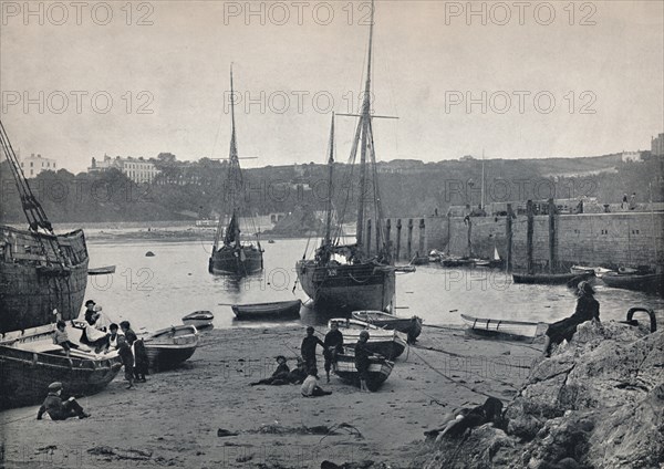 'Tenby - In the Harbour', 1895. Artist: Unknown.