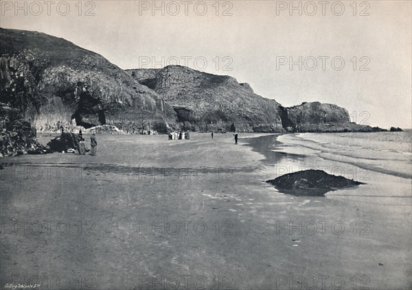 'Lydstep - The Cliffs and the Beach', 1895. Artist: Unknown.