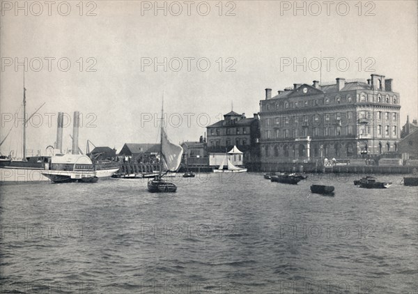 'Harwich - The Quay and Great Eastern Hotel', 1895. Artist: Unknown.