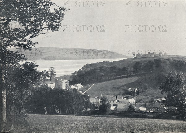 'Llanstephan - The Village and the Castle-Crowned Hill', 1895. Artist: Unknown.