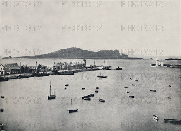'Howth - General View of the Harbour and Ireland's Eye', 1895. Artist: Unknown.