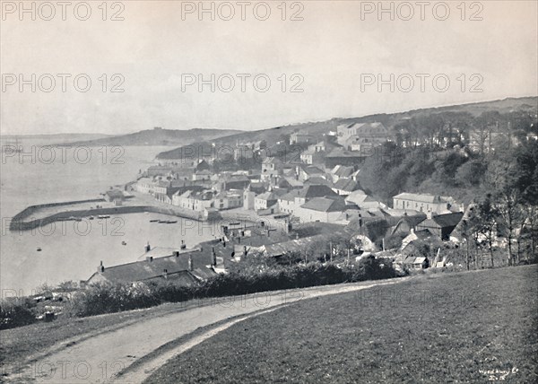 'St. Mawes - Showing the Harbour and Castle', 1895. Artist: Unknown.