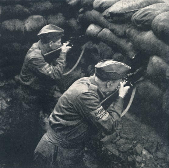 'Covering the road block', 1941. Artist: Cecil Beaton.