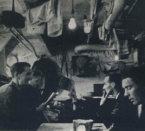 'Functional use of space on the mess deck', 1941. Artist: Cecil Beaton.