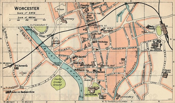 'Worcester', c20th Century. Artist: John Bartholomew.