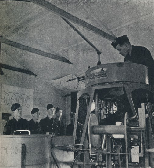 'Instruction for air gunners', 1941. Artist: Cecil Beaton.