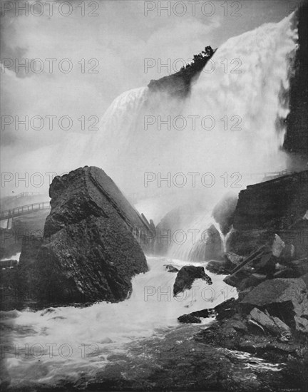 'The Rocks Beneath the American Fall', 19th century. Artist: Unknown.