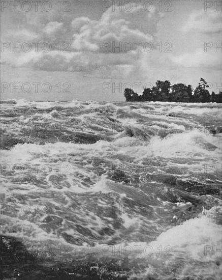 'The Rapids Above the American Fall', 19th century. Artist: Unknown.
