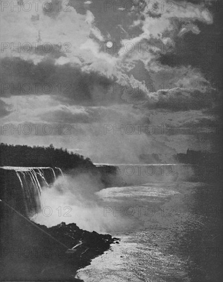 'Niagara By Moonlight', 19th century. Artist: Unknown.