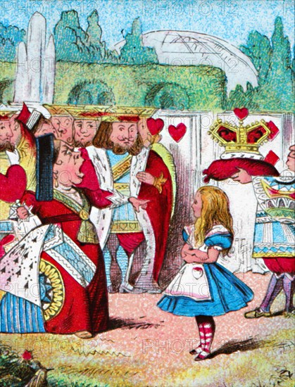 'Off with her head! Alice and her Red Queen', c1910. Artist: John Tenniel.