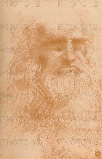 'Portrait of a Man in Red Chalk', c1512, (1932). Artist: Leonardo da Vinci.