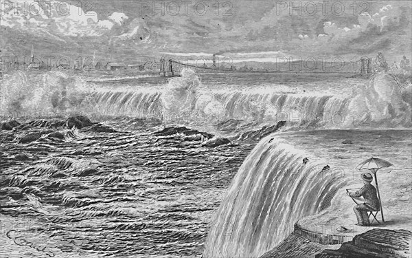 'The Falls of St. Anthony', 1883. Artist: Tietze.