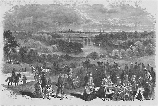 'View from Belmont Mansion, Fairmount Park', 1883. Artist: Frederic B Schell.