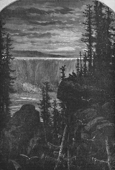 'A Night View of Niagara in Olden Time', 1883. Artist: Unknown.