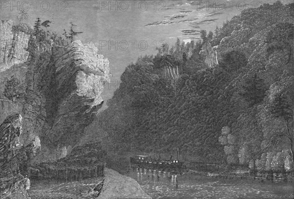 'Bluff on the Erie Canal, Near Little Falls', 1883. Artist: G. Wyand.