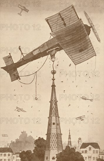 'A Loop-the-Looper in Deep Thought Scratching His Head Over a Difficult Problem', 1927. Artist: Unknown.