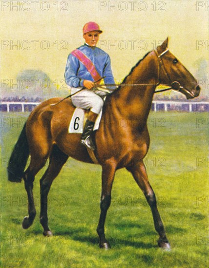 Cave Man,  Jockey: C. Richards', 1939. Artist: Unknown.