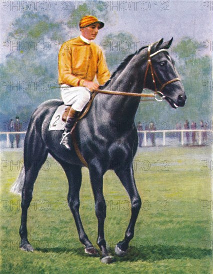 Foray, Jockey: P. Beasley', 1939. Artist: Unknown.