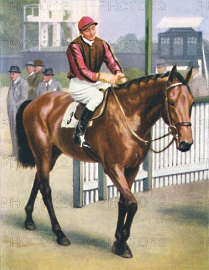 Monument, Jockey: P. Beasley', 1939. Artist: Unknown.